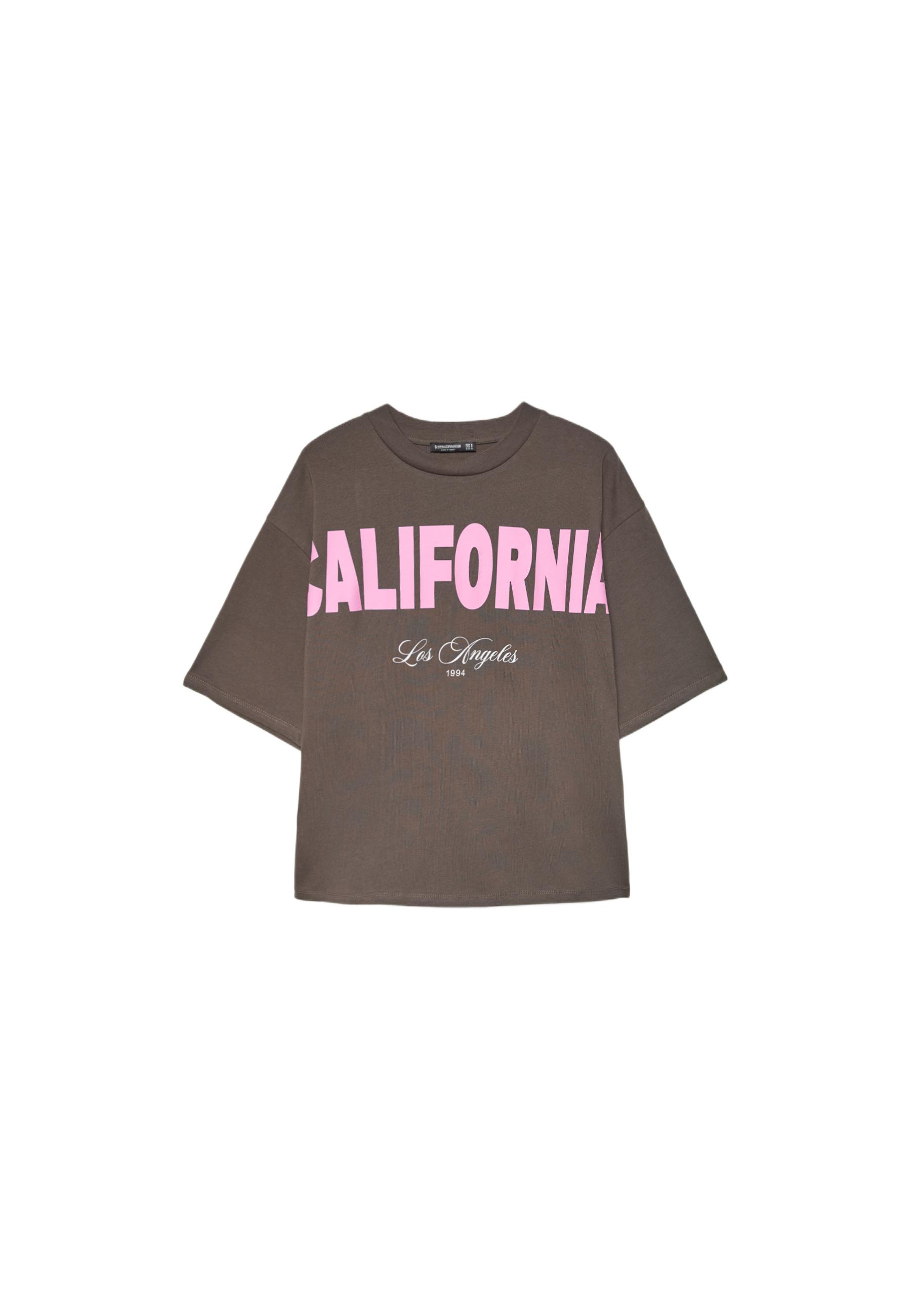 Short sleeve positional T-shirt — Brown