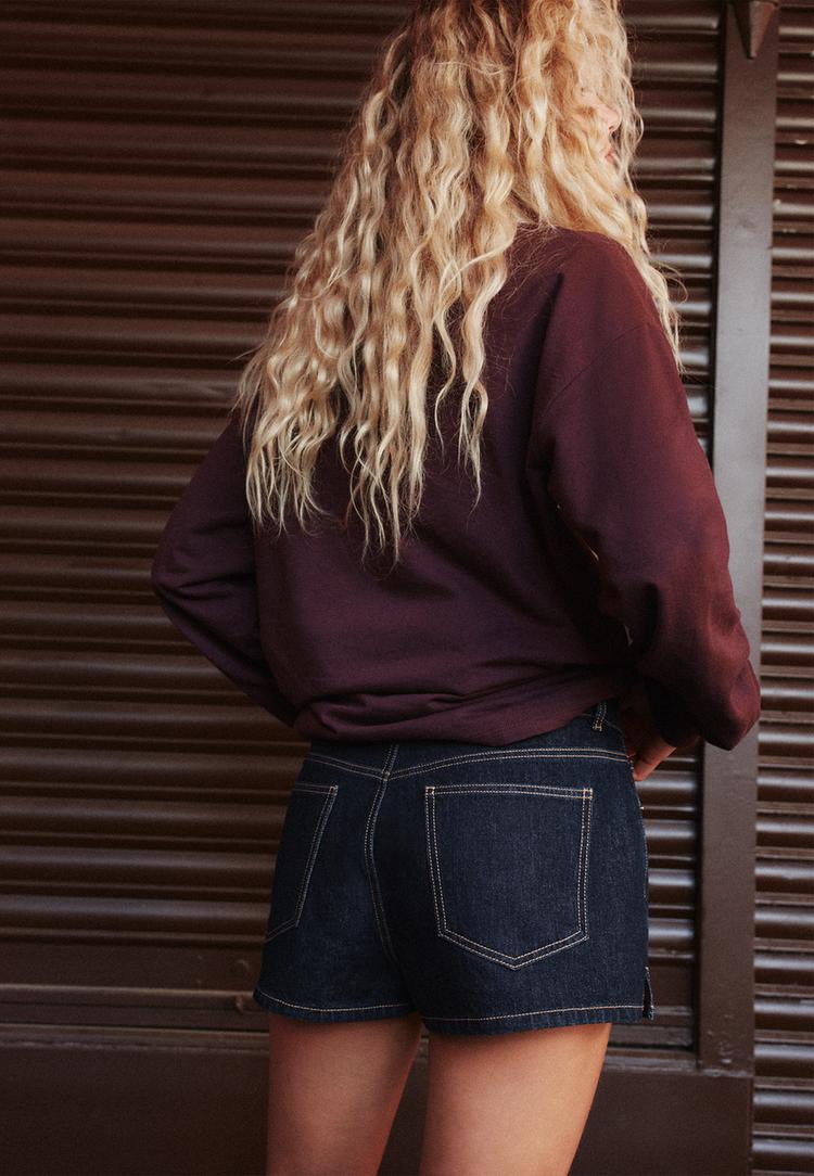 jupe short en denim