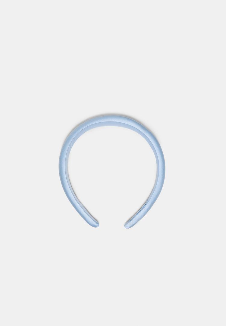 Stradivarius Σατέν Άκαμπτη Στέκα Μαλλιών Μπλε Os