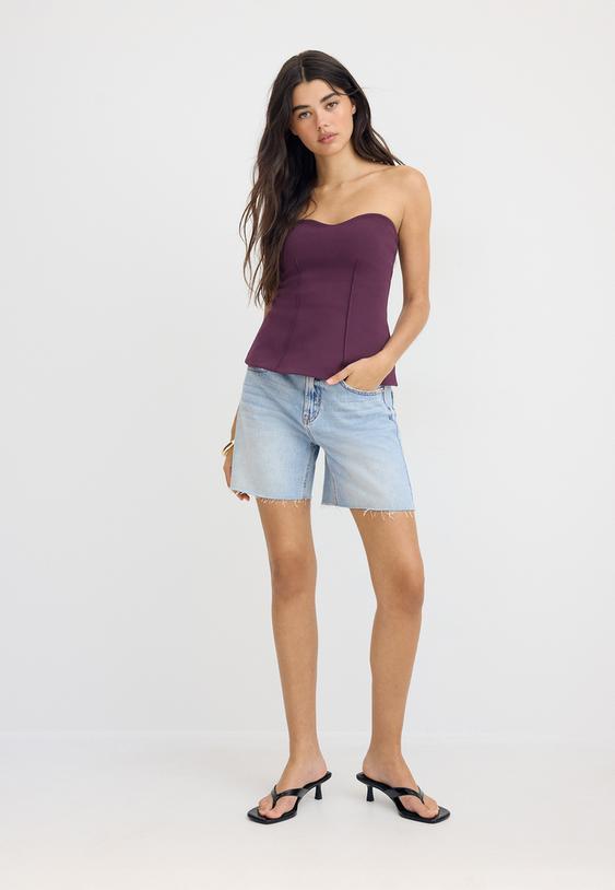 top a fascia scollo a cuore