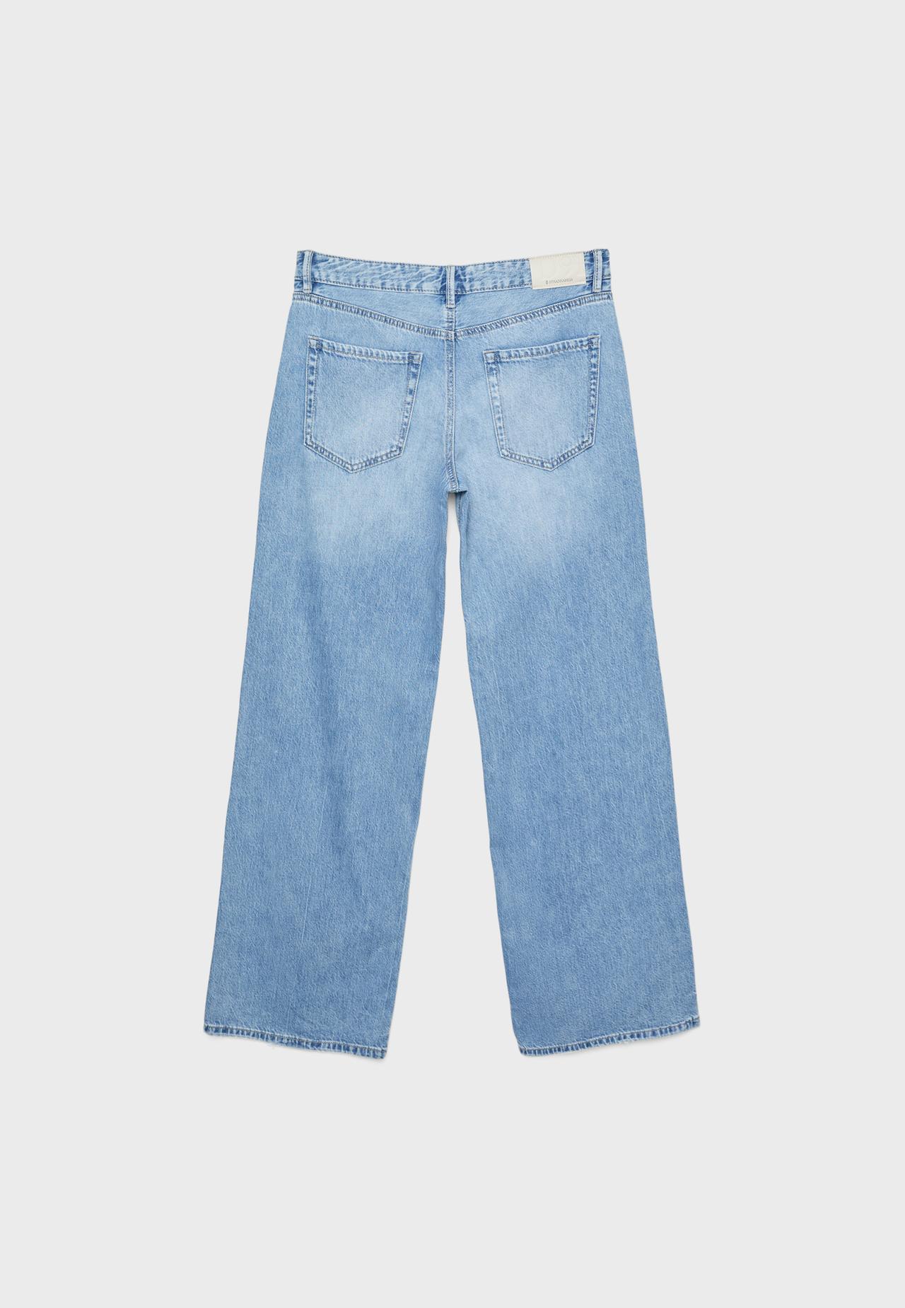 D91 low-rise wide-leg jeans — MEDIUM LIGHT BLUE DENIM