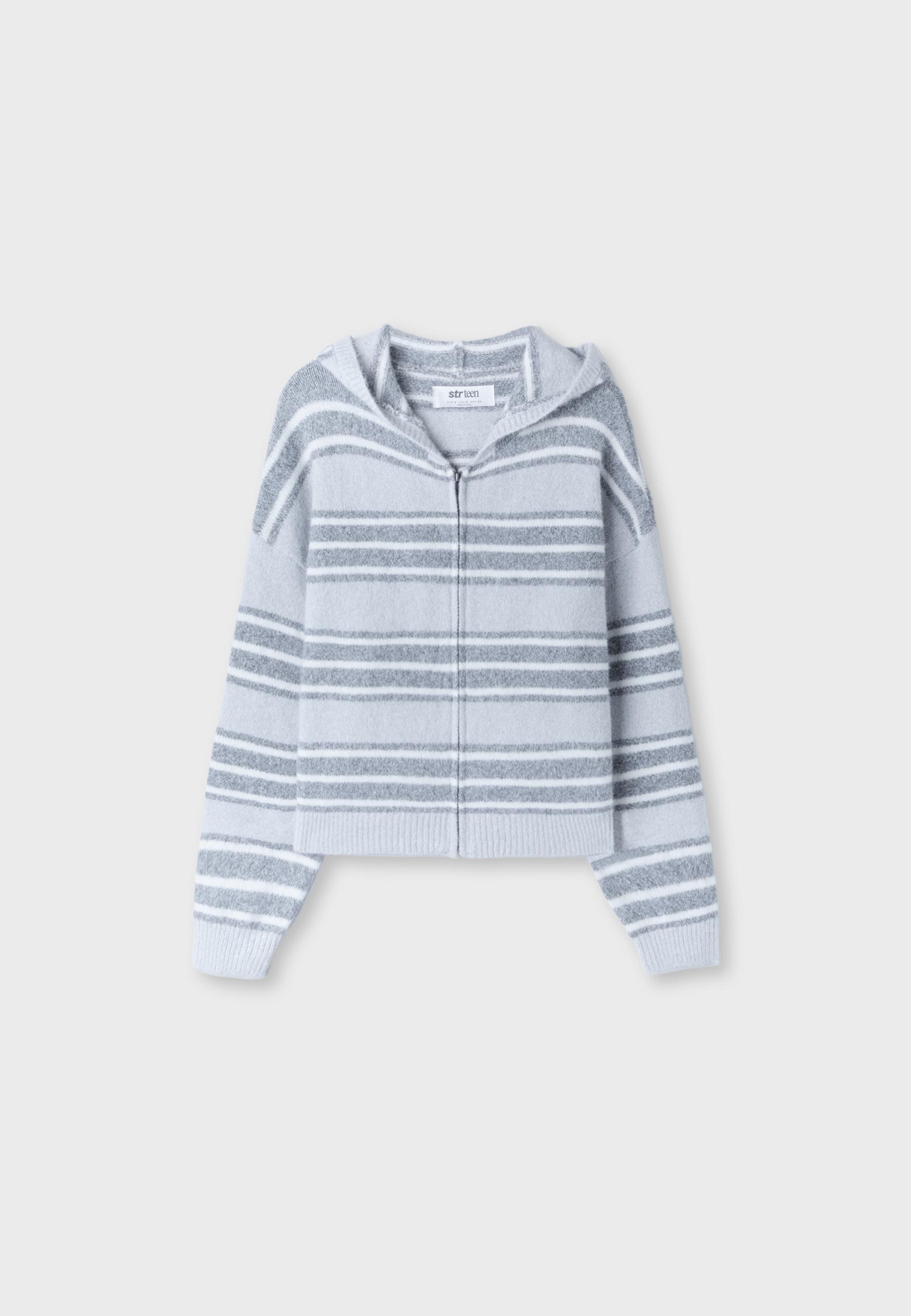 Chaqueta punto cremallera capucha