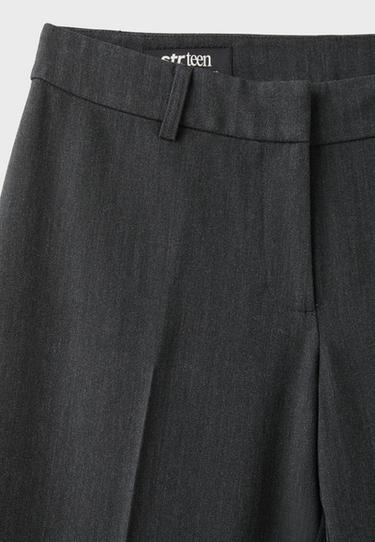 Low-rise straight smart trousers — Dark grey 8