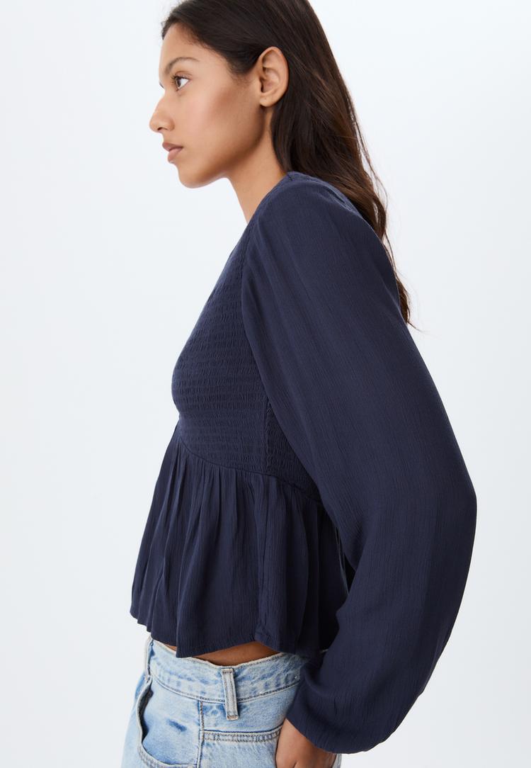 blouse fluide manches longues