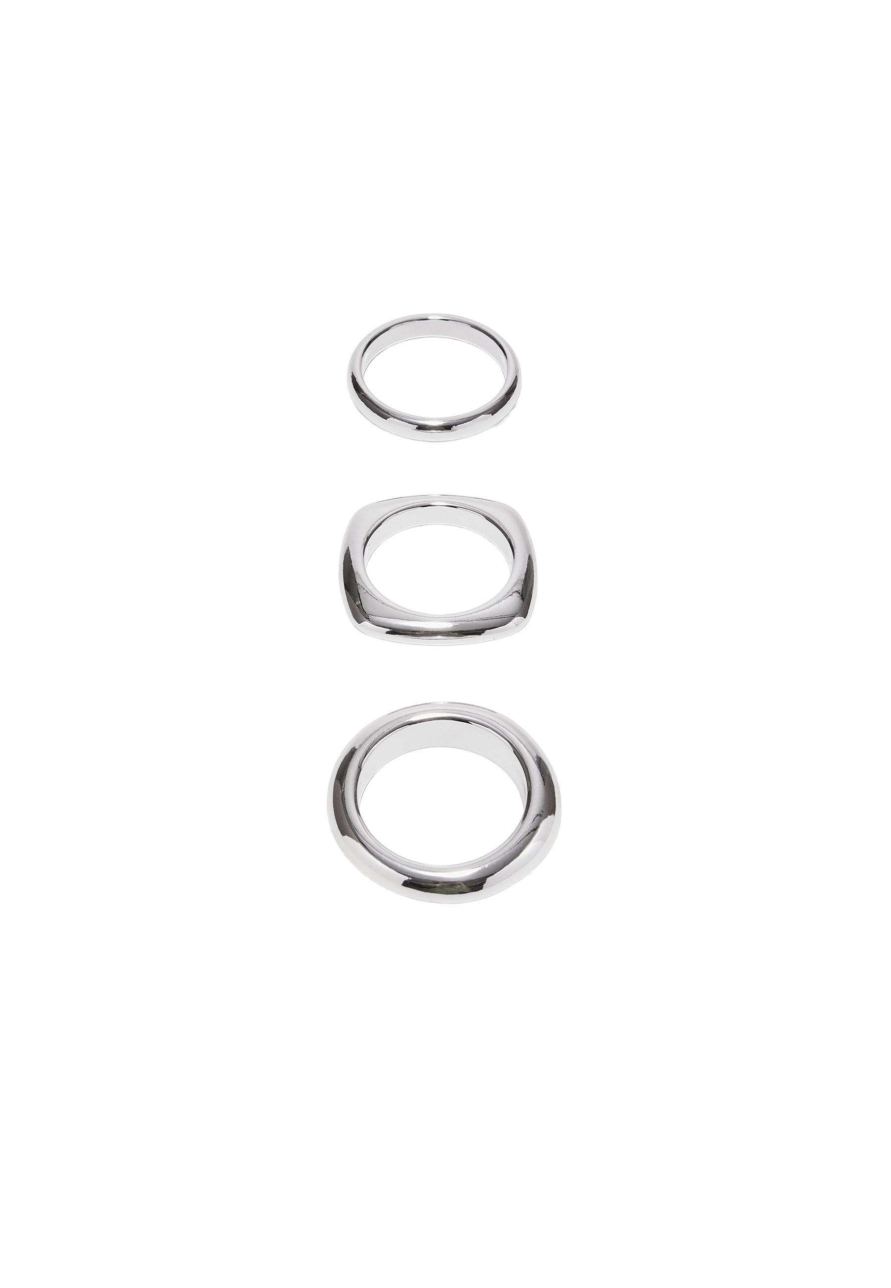 Set of 3 rigid bracelets — Grey