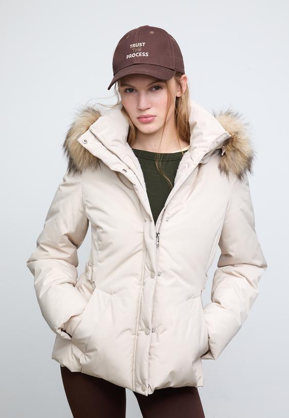 puffer jacket with hood