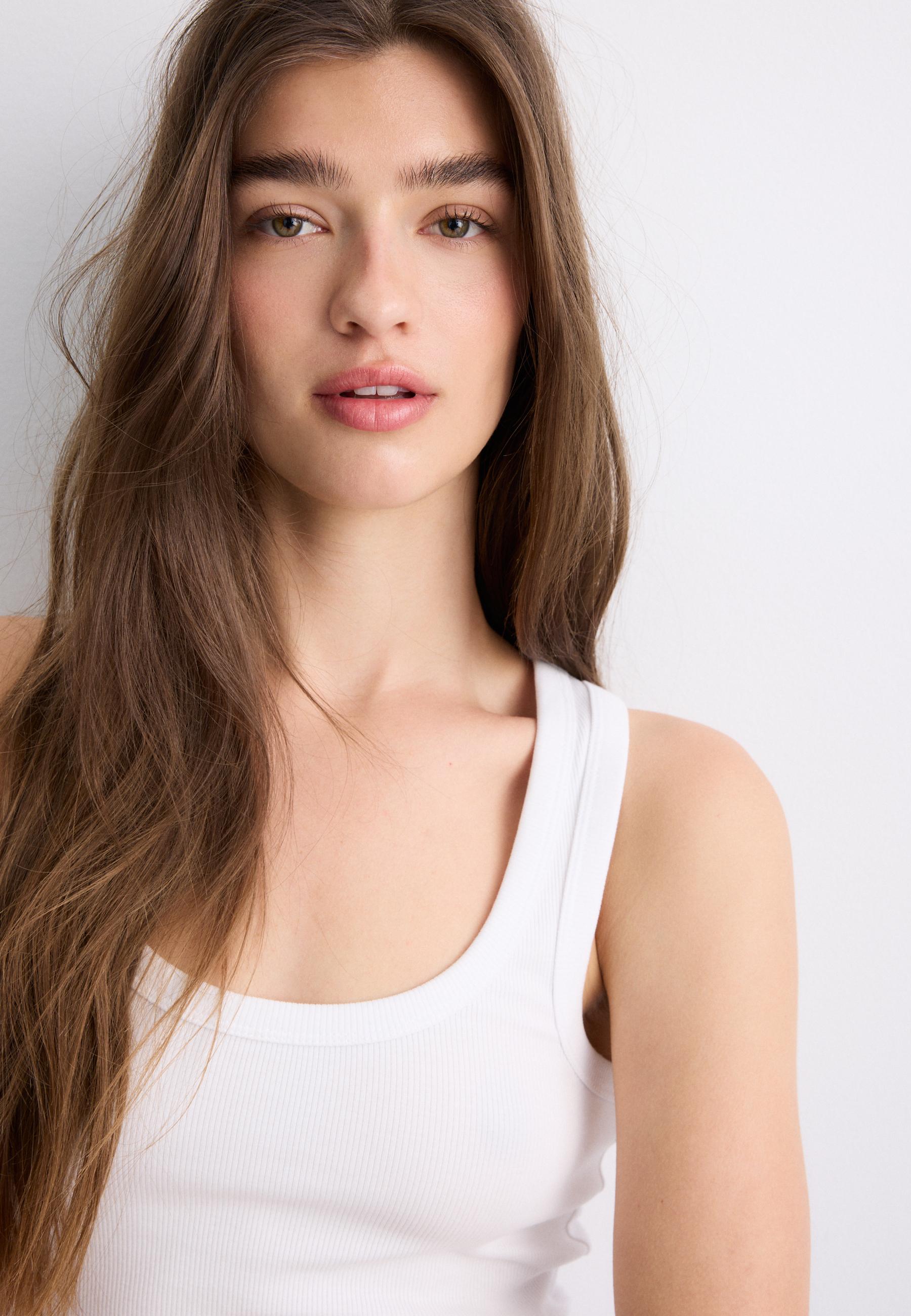 Fitilli çapraz askılı t-shirt - Görsel 5