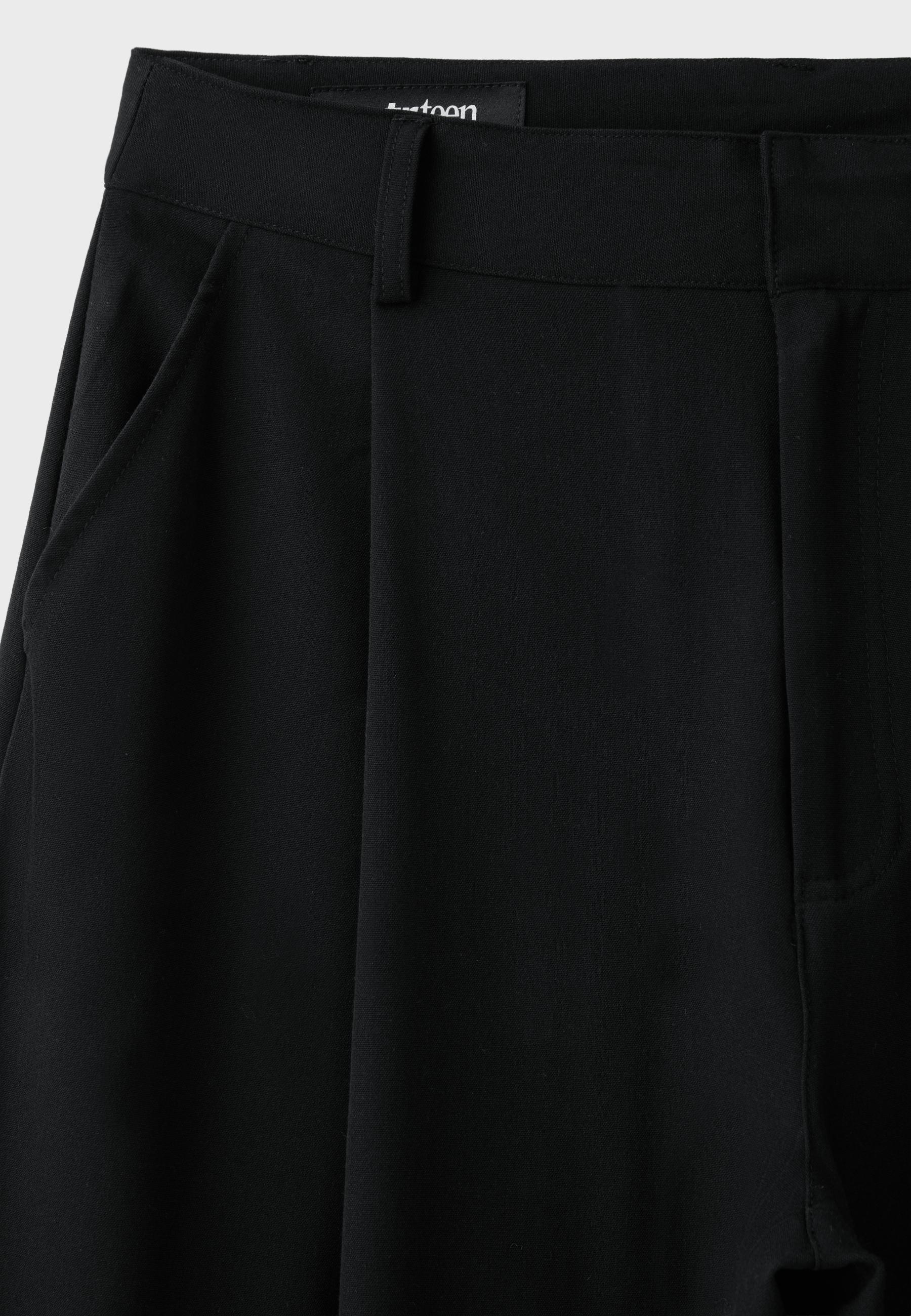 Barrel smart trousers — Black