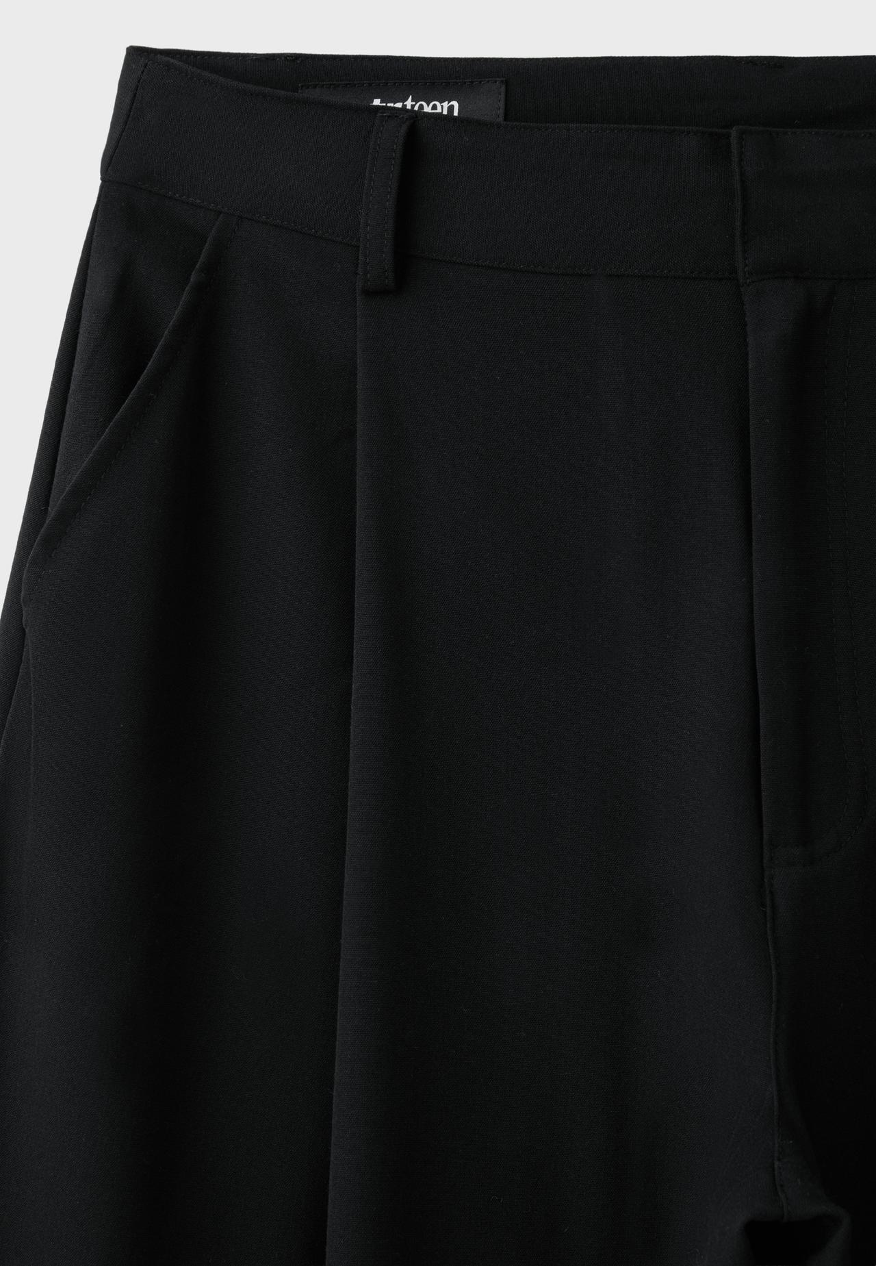 Smart barrel trousers — Black