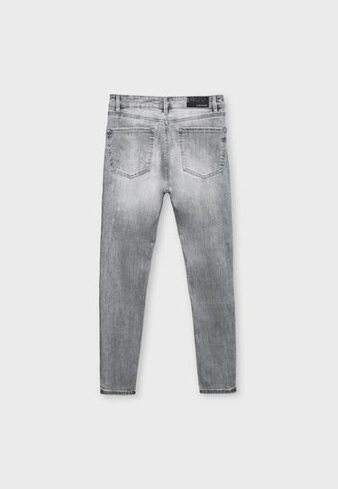 D07 High-waist skinny jeans — DARK GREY DENIM WASH 8