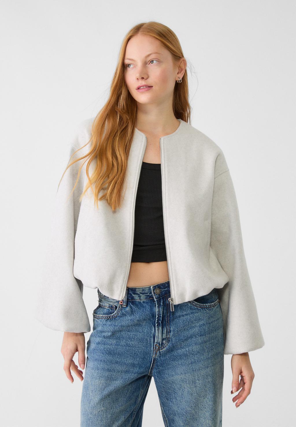 Soft bomber jacket