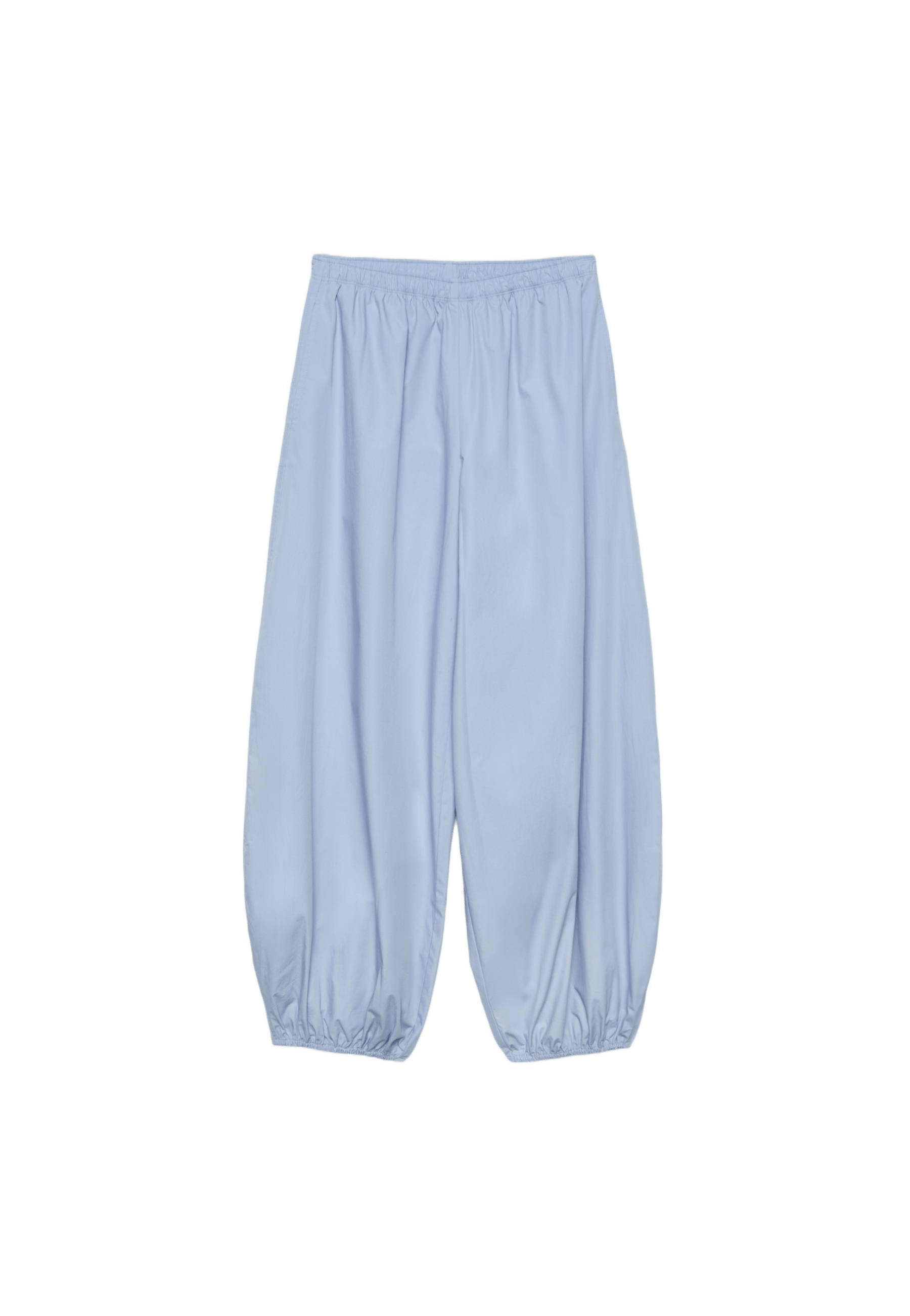 Printed voluminous trousers — Sky blue