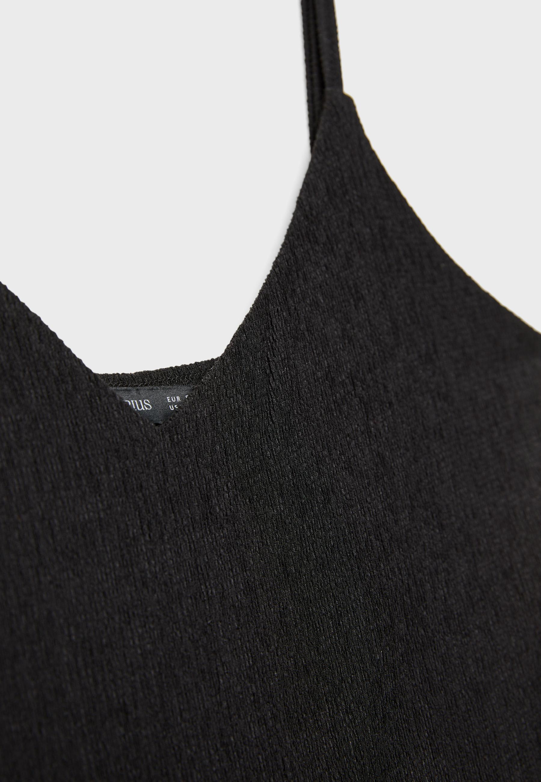 Flowing strappy jumpsuit — Black