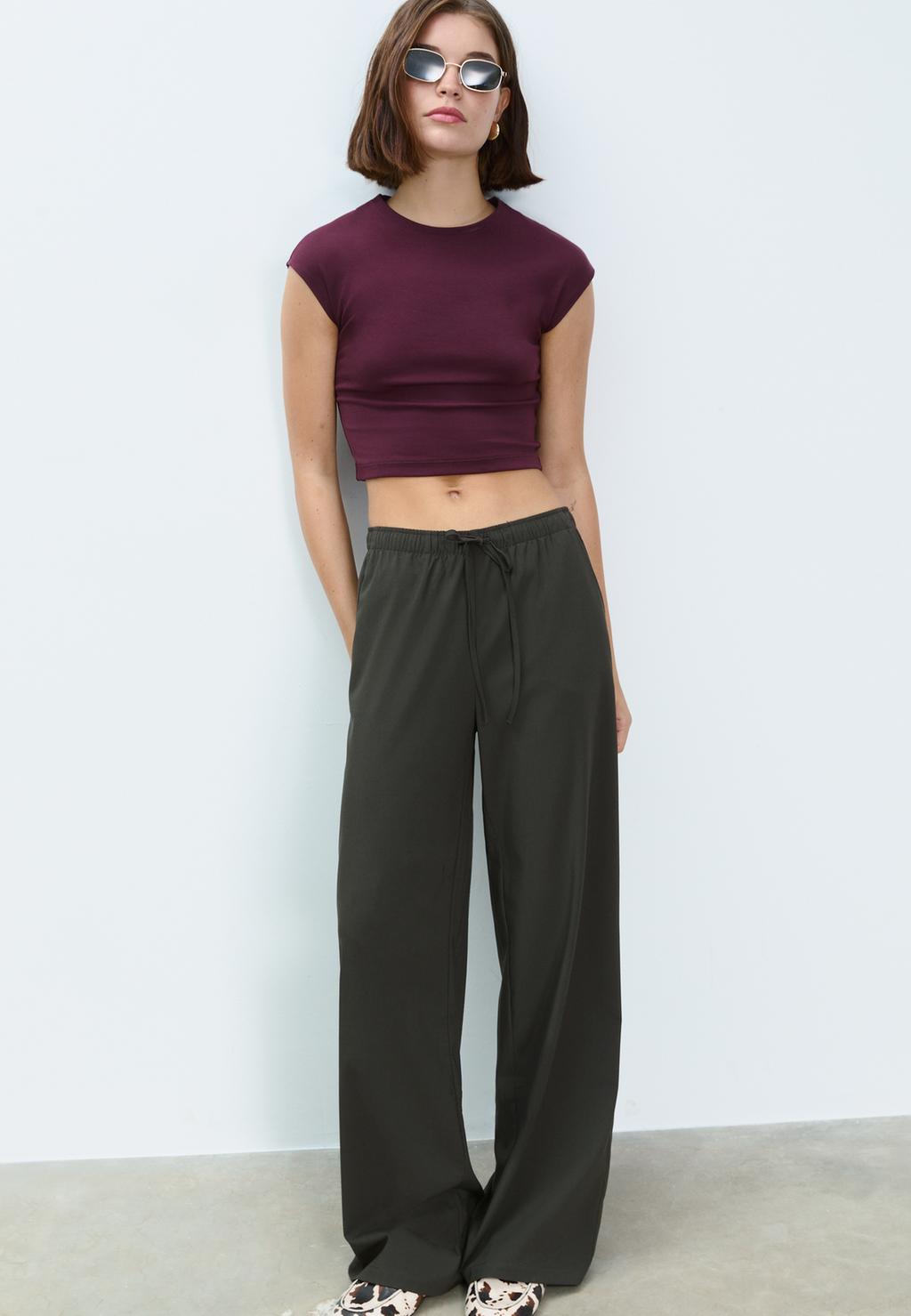 Long flowing smart trousers