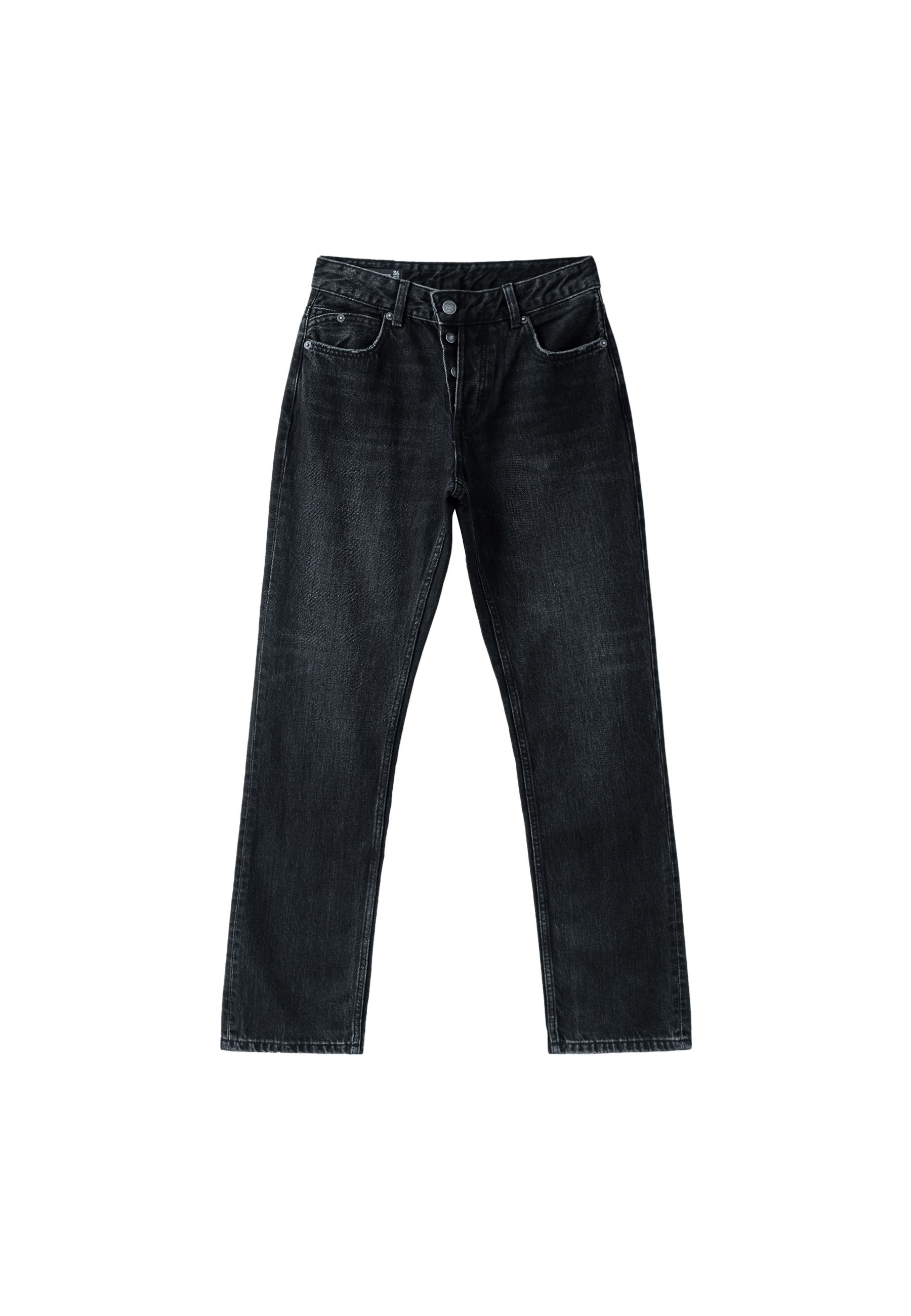 Slim straight fit jeans — BLACK DENIM WASH