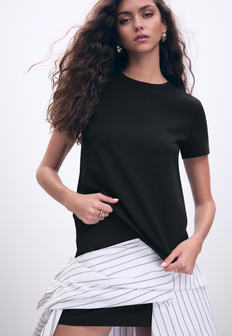 camiseta basica regular tacto suave