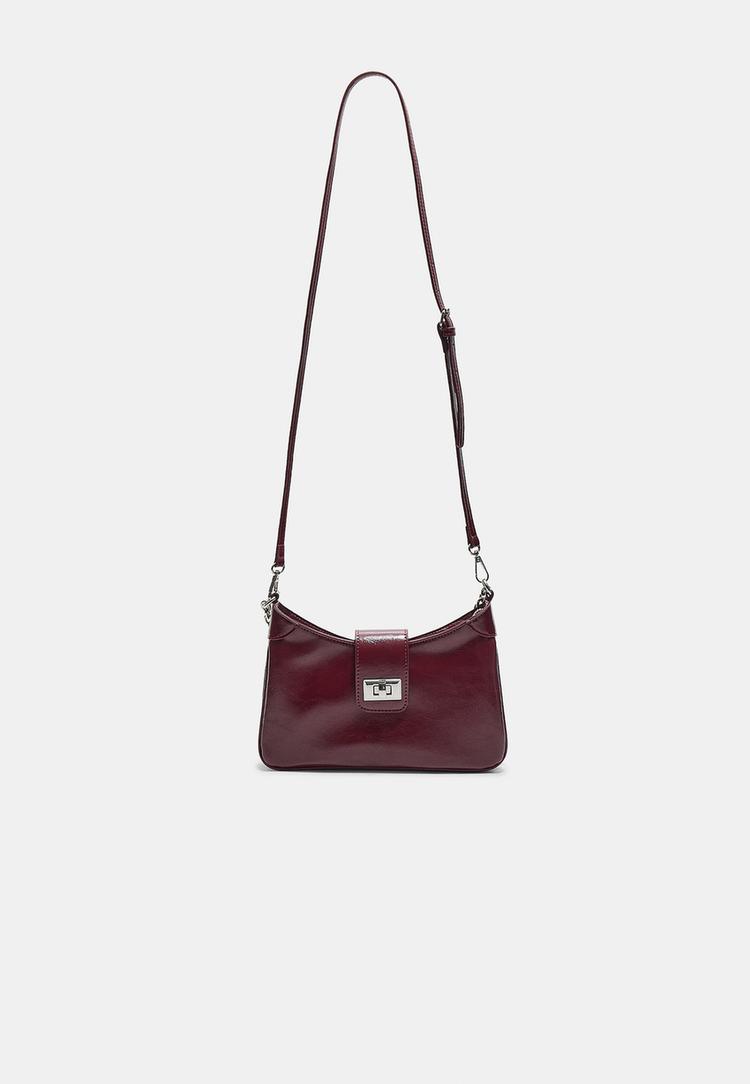 bolso bandolera cierre metalico