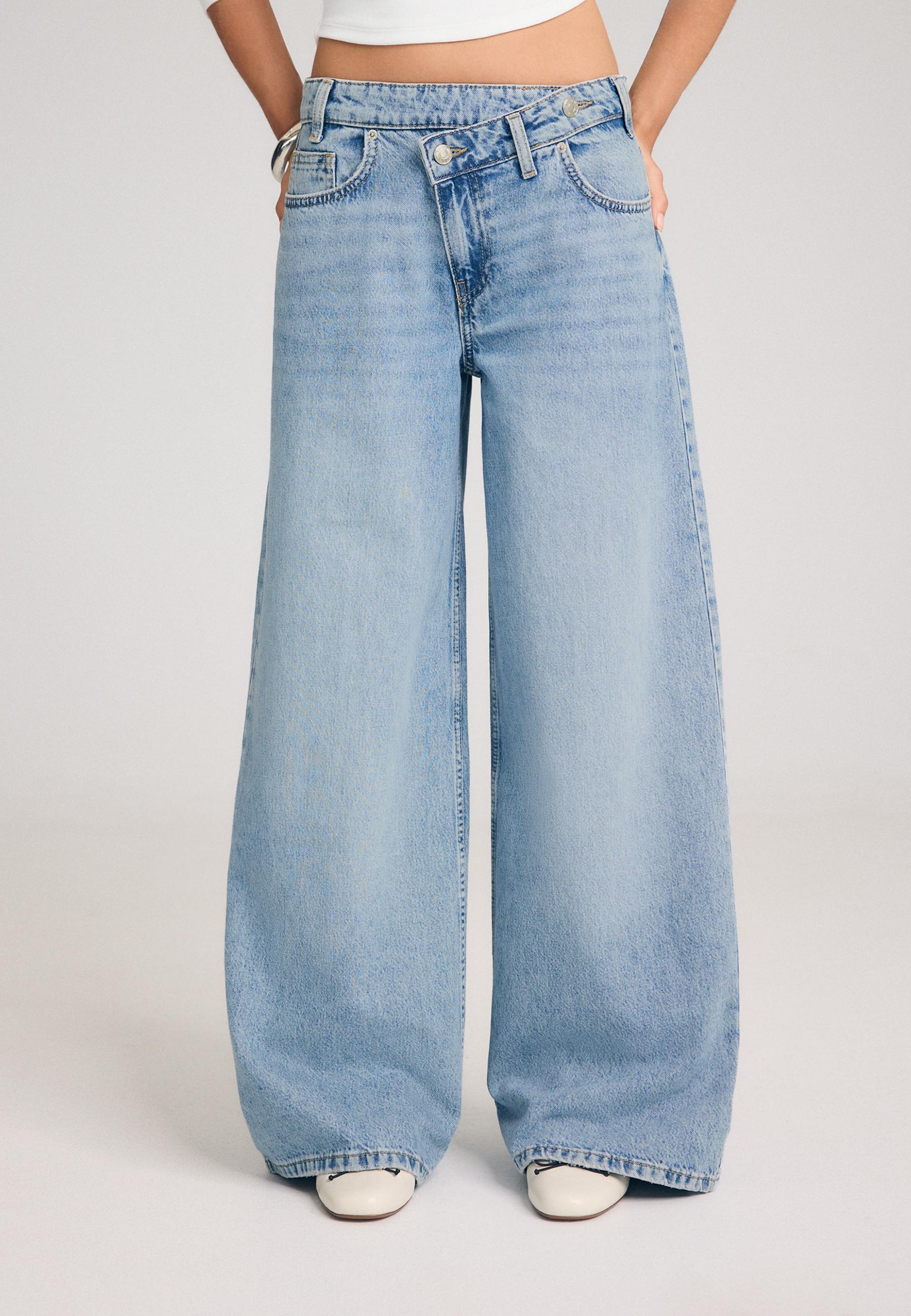 Stradivarius Çapraz belli jean