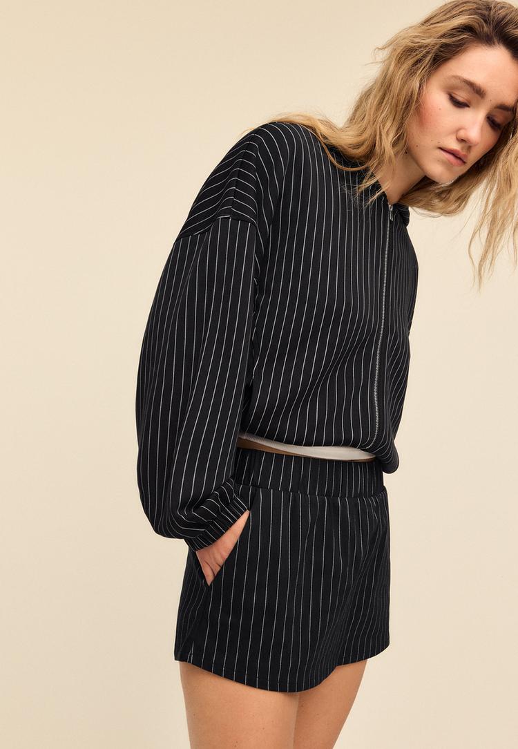 broekrok met krijtstreep