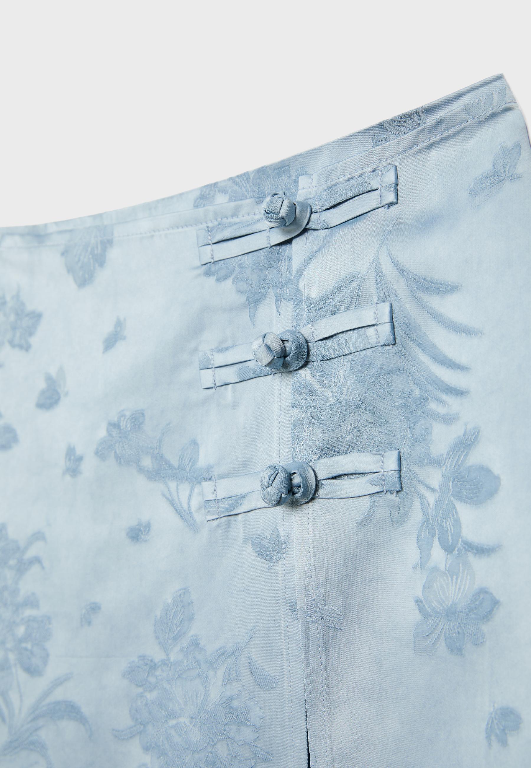 Jacquard Japandi Skort — Sky blue