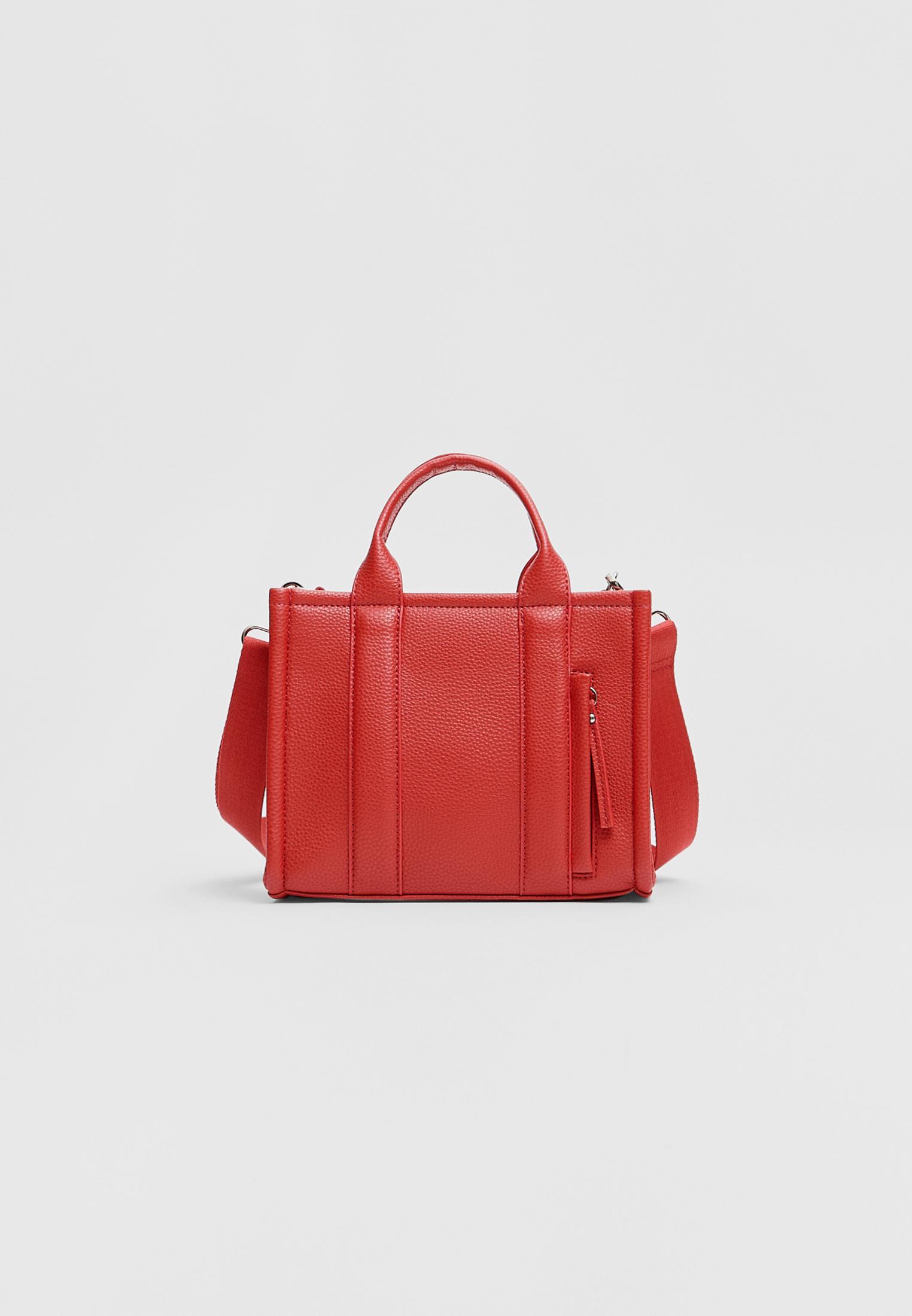 Mini faux leather tote bag Women's fashion Stradivarius Worldwide