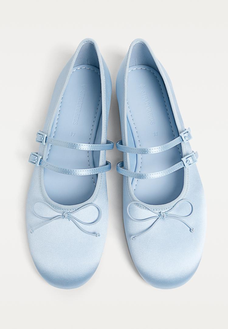 bailarinas satinadas lazo