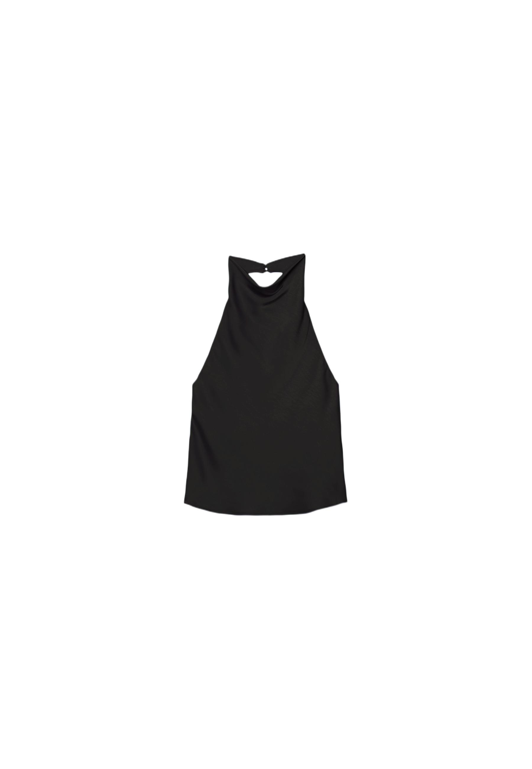 Stradivarius Saten halter top görsel 7