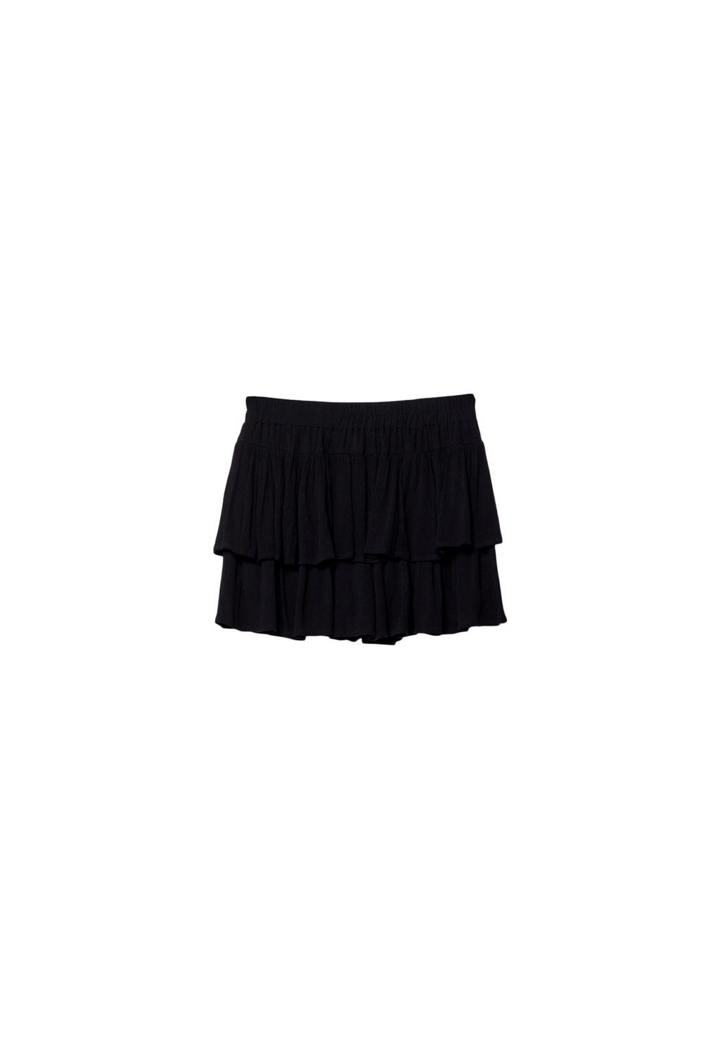 Ruffled mini skort