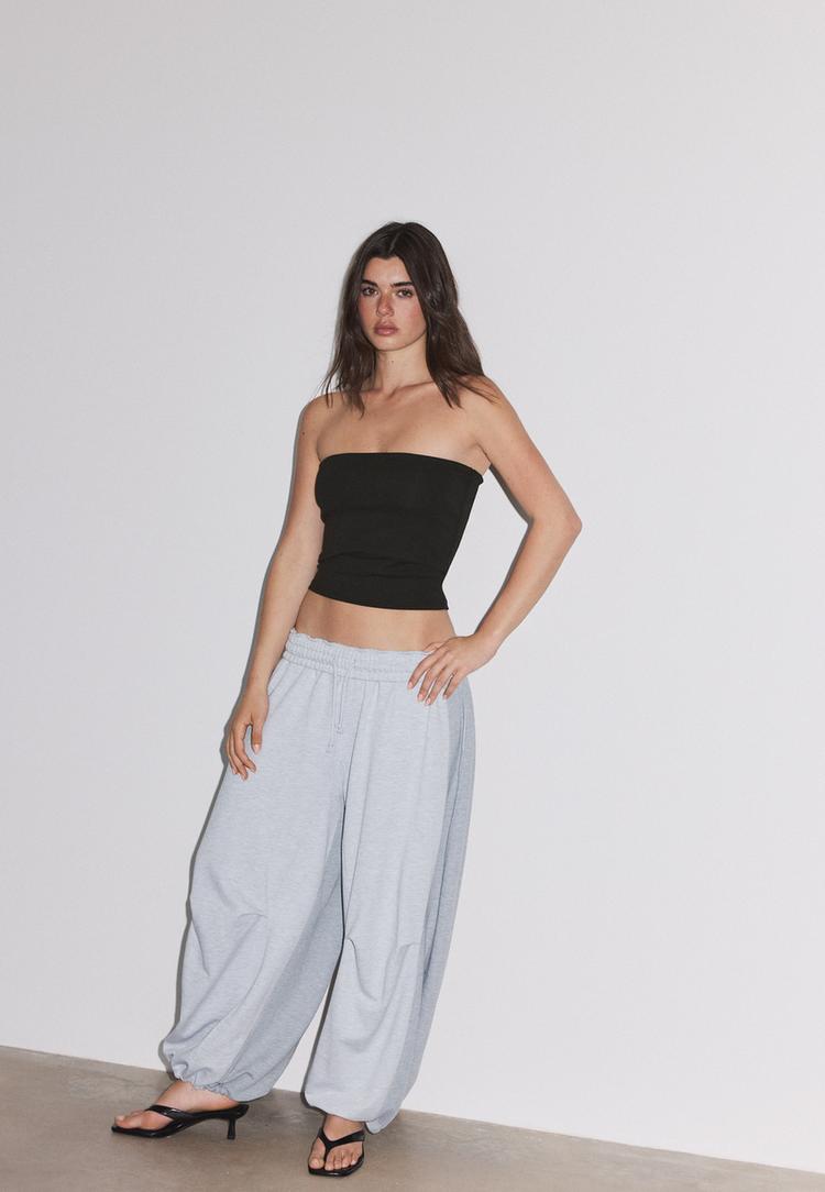 Stradivarius Μπαντό Basic Μαύρο Xs