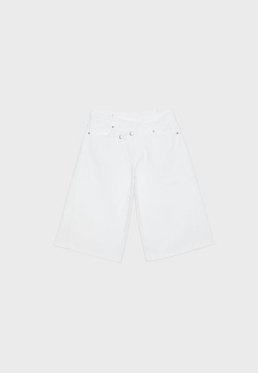Crossover-waist jorts — White 7