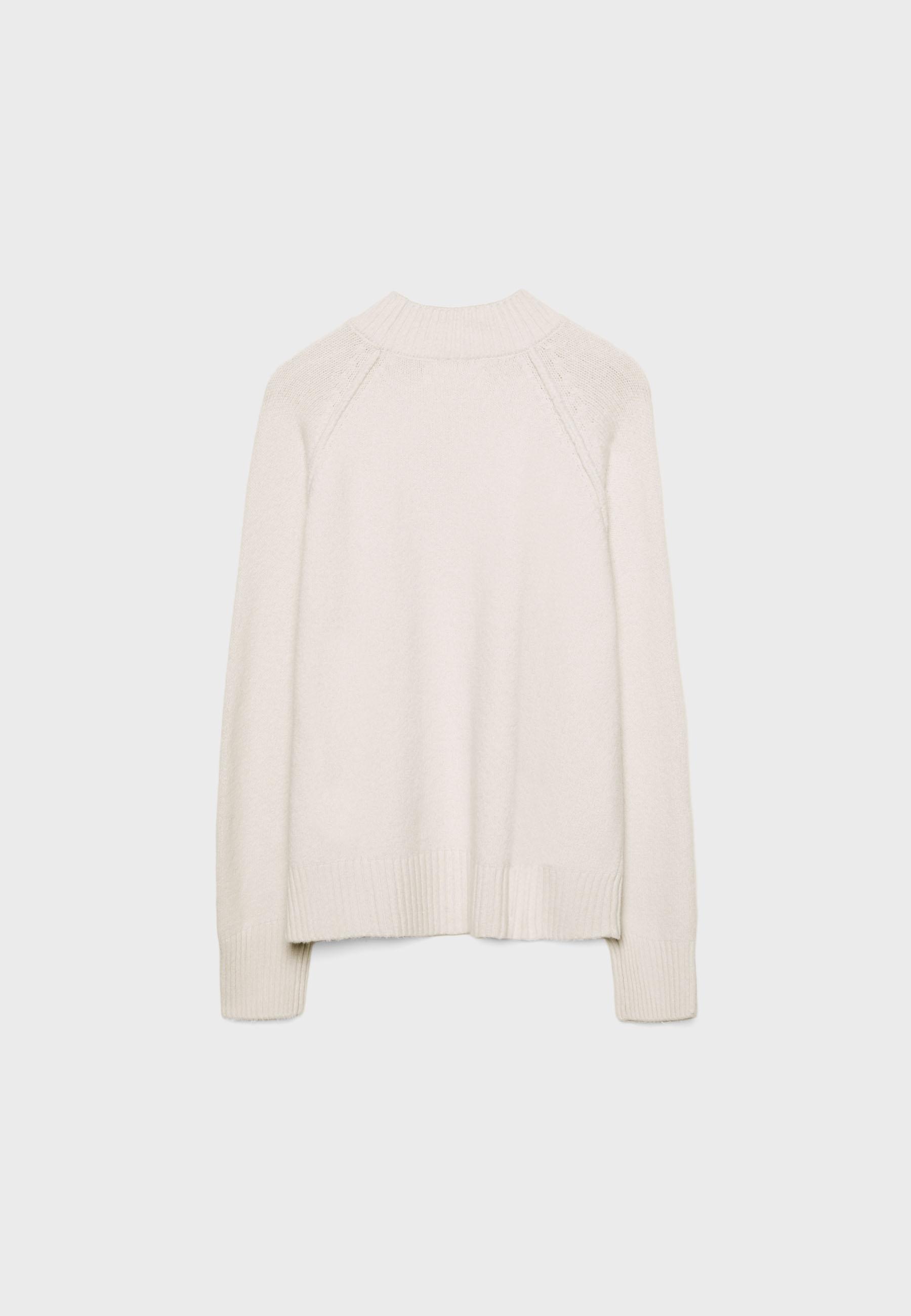 Basic knit jumper — Stone