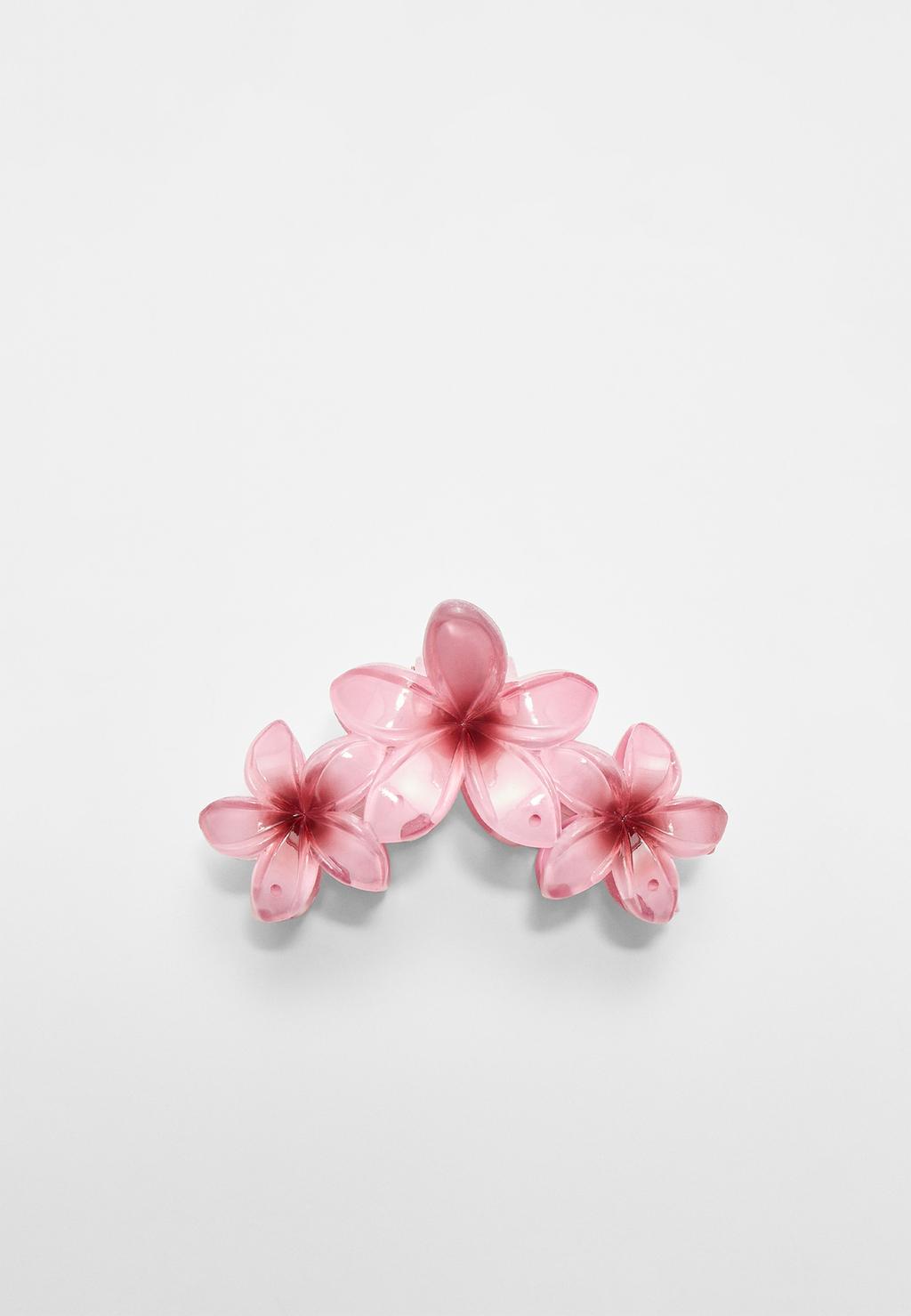 Triple flower hair clip