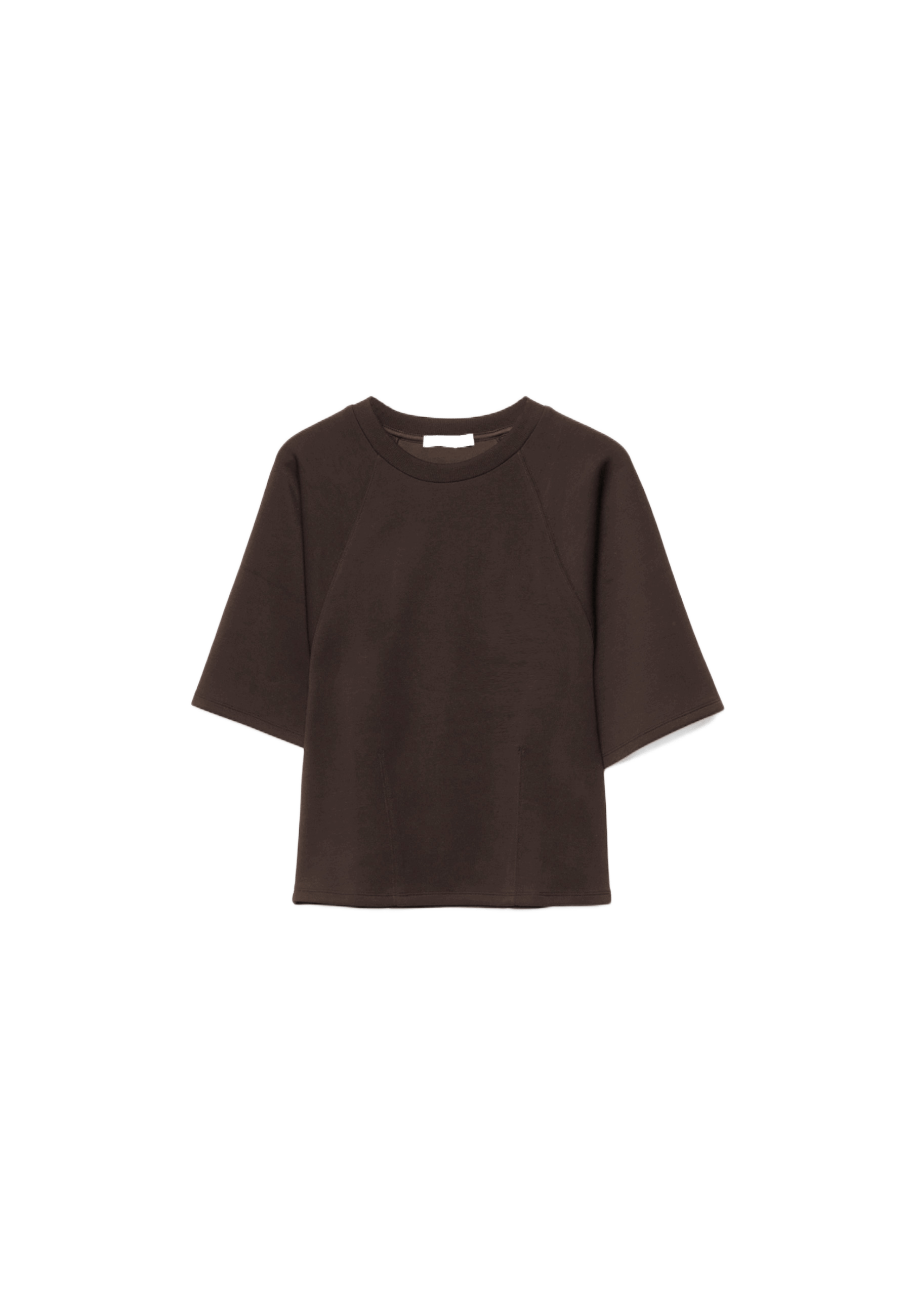 Soft-touch short sleeve T-shirt — Brown