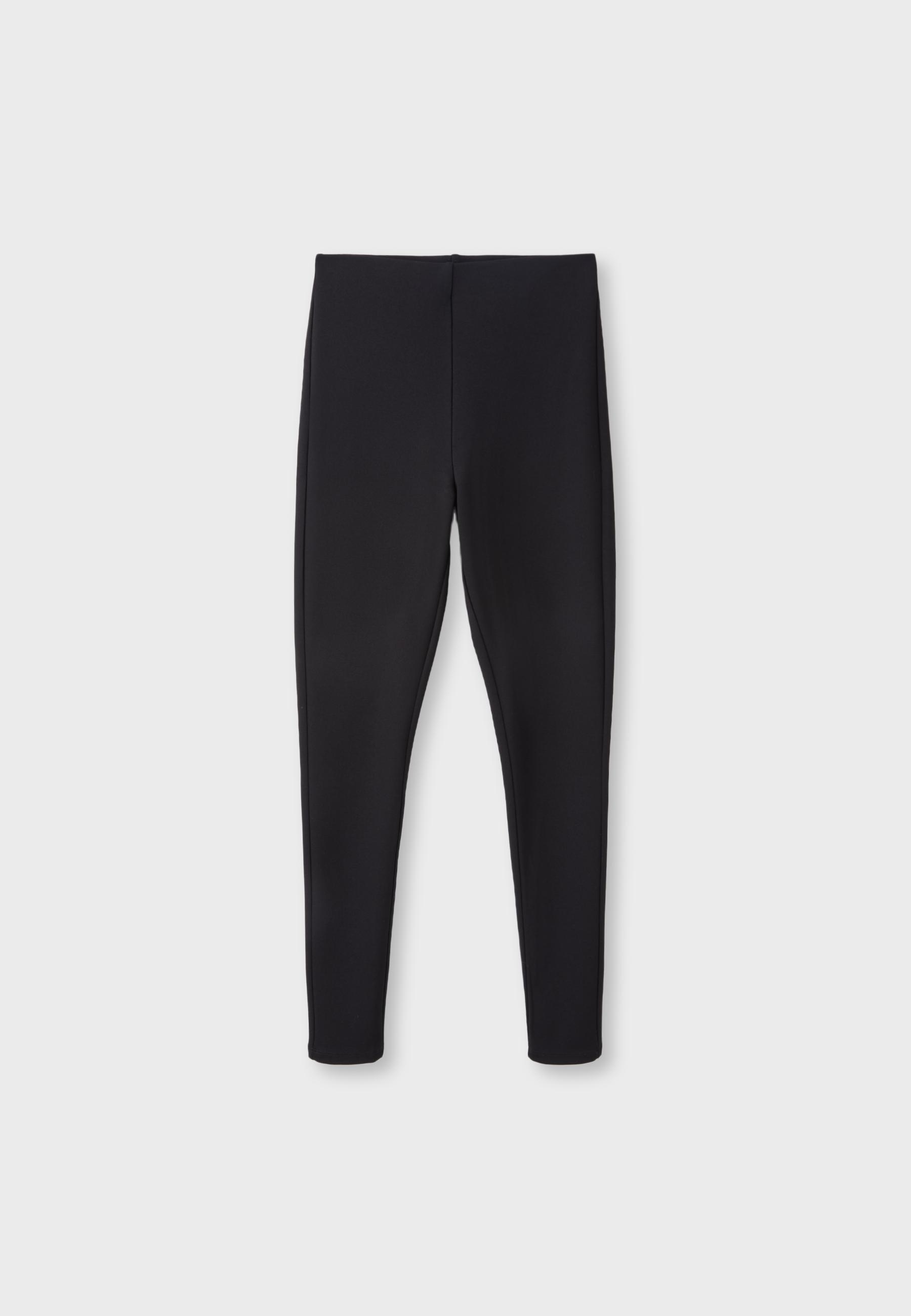 Knit leggings — Black