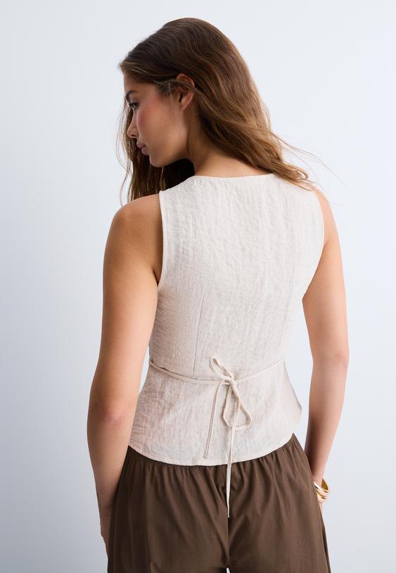 buttoned waistcoat