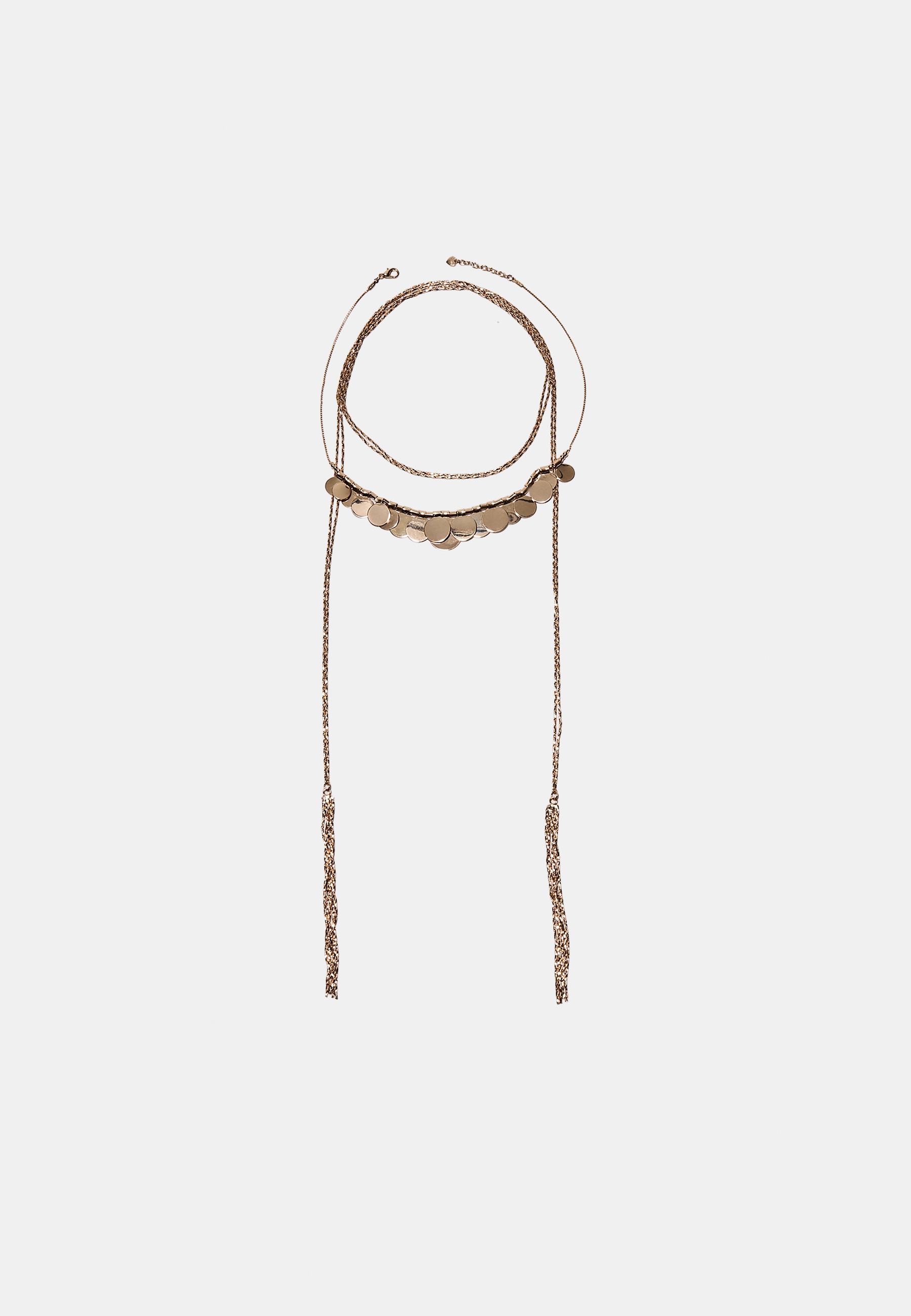 Set of 2 long necklaces — Gold (alternate view)