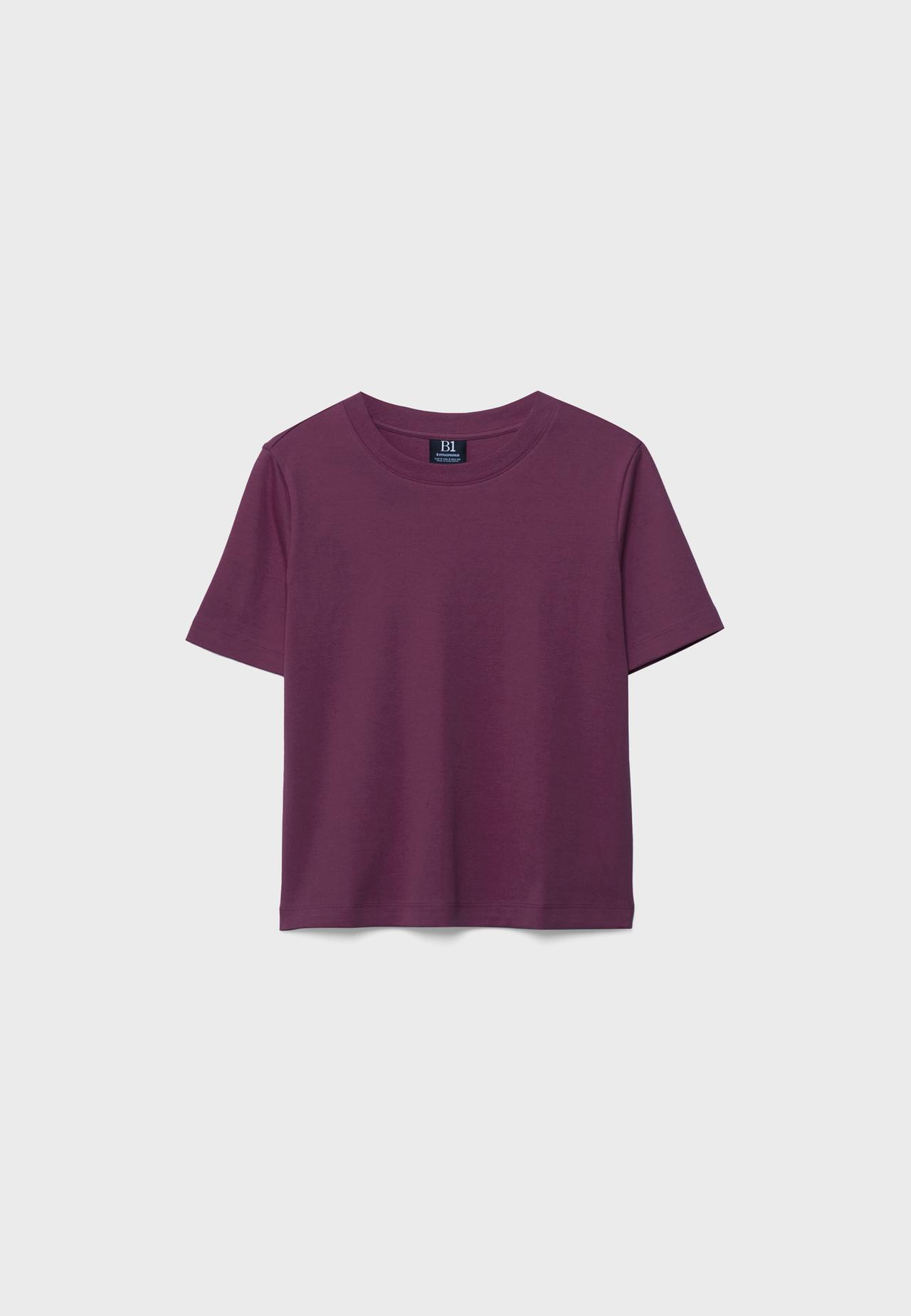 B01 Heavy weight regular fit basic T-shirt — Purple