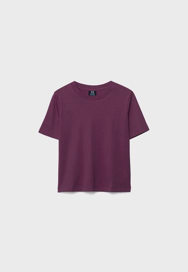 B01 Heavy weight regular fit basic T-shirt — Purple 7