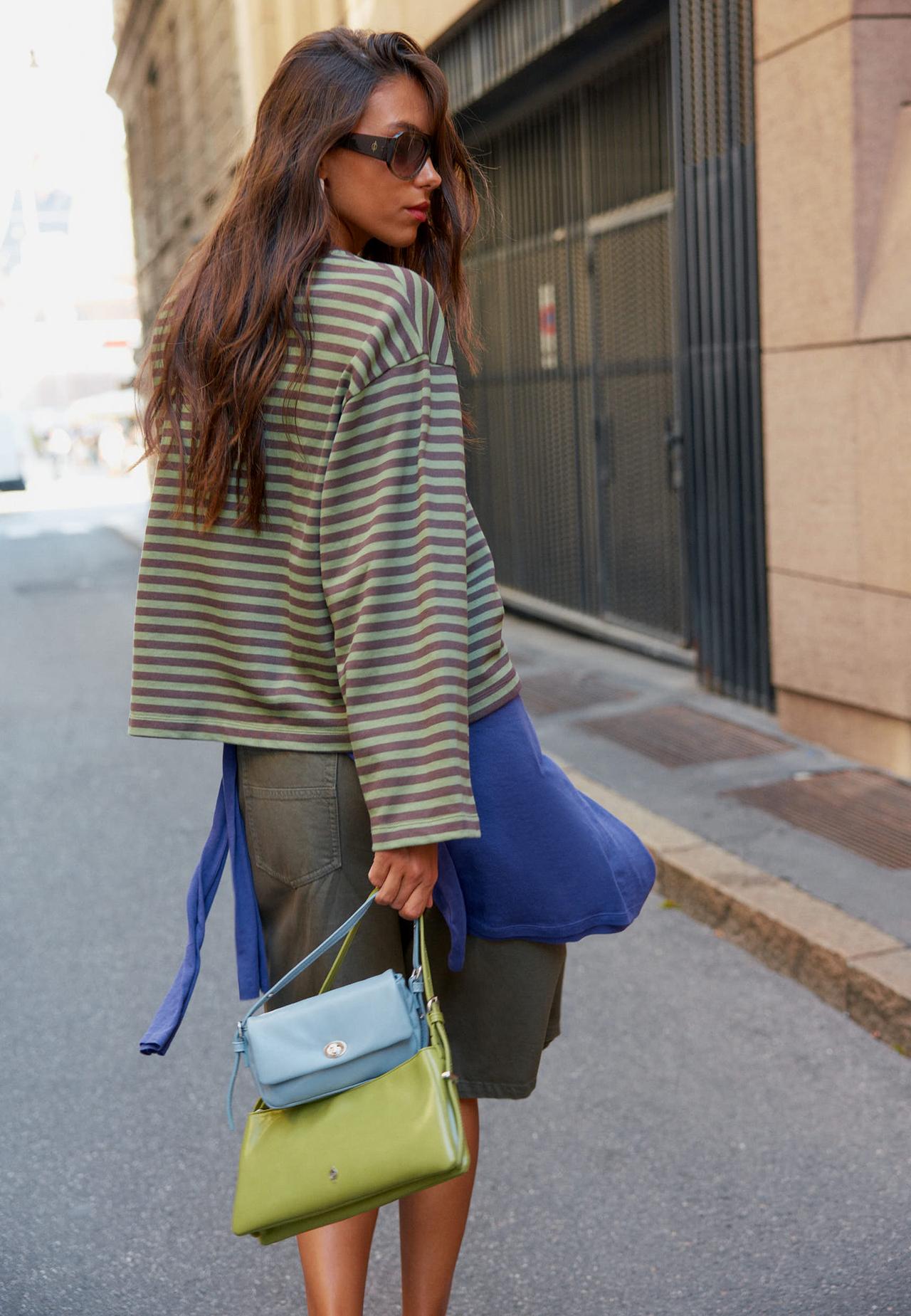 Logo shoulder bag — Pistachio green