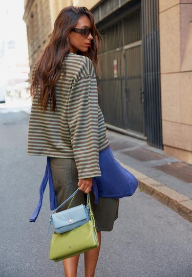 Logo shoulder bag — Pistachio green 6