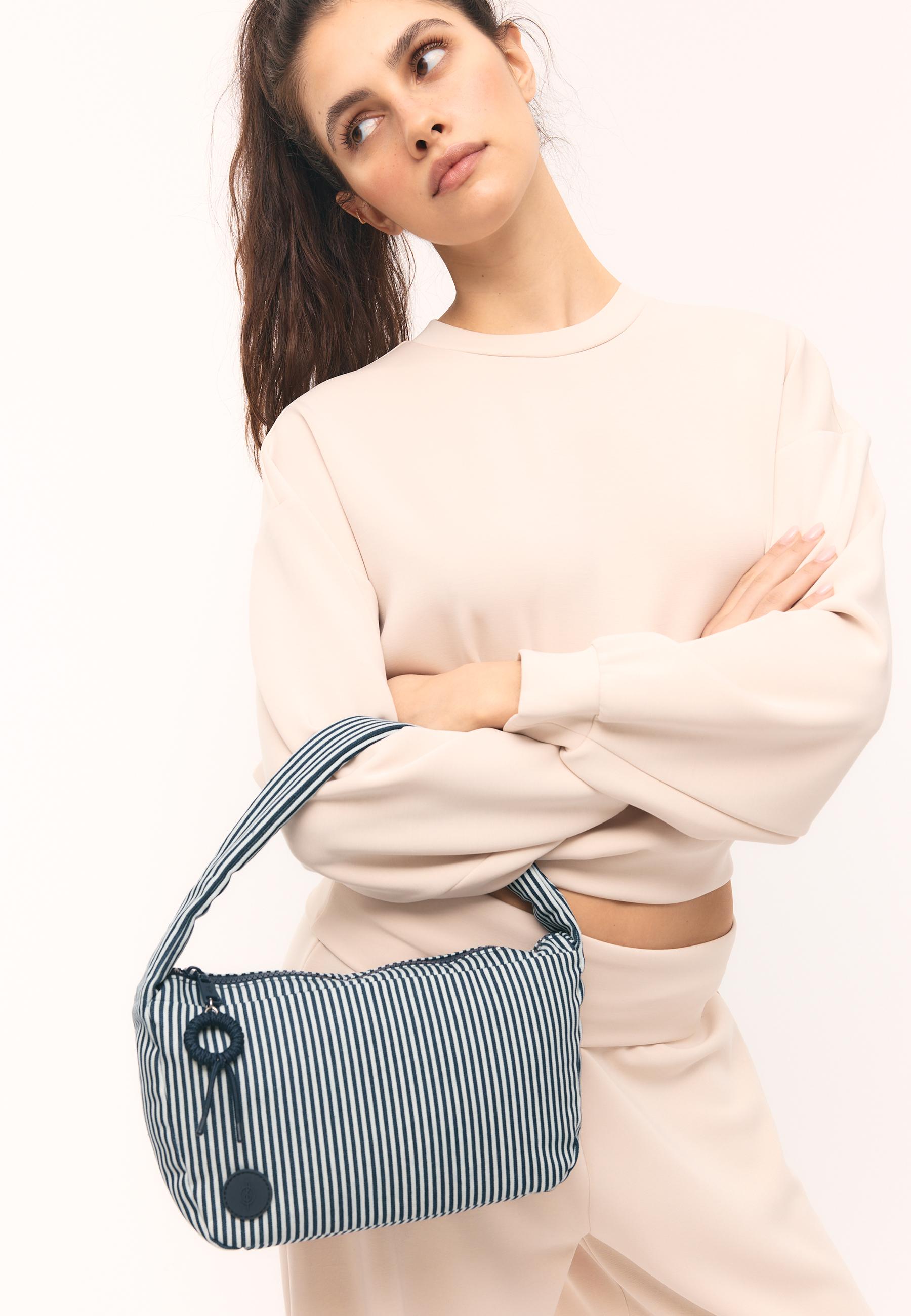 Fabric shoulder bag — Blue