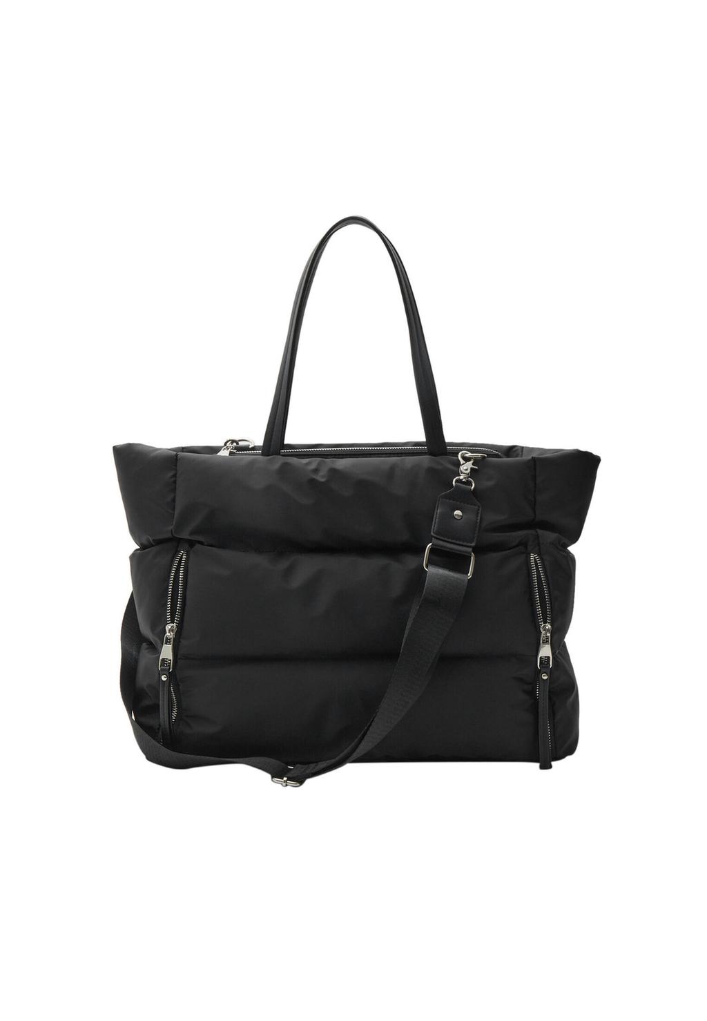 Shopper tejido cremalleras