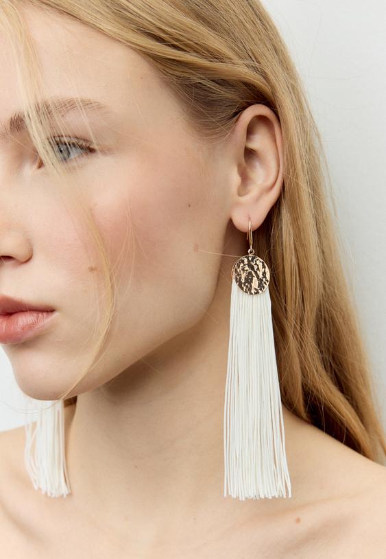 pendiente largo fleco