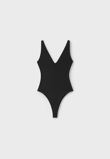 V-neck bodysuit — Black 7