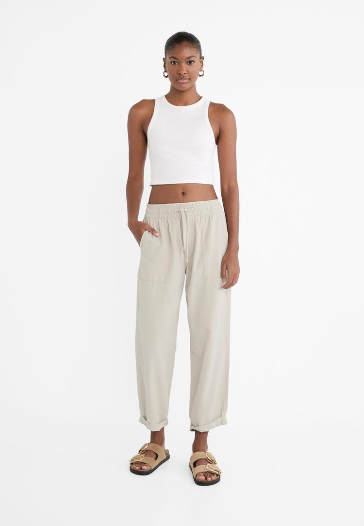 pantalon fluido sarga