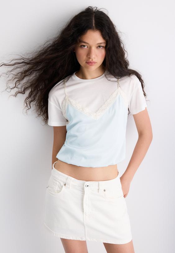 doublelayer camisole tshirt