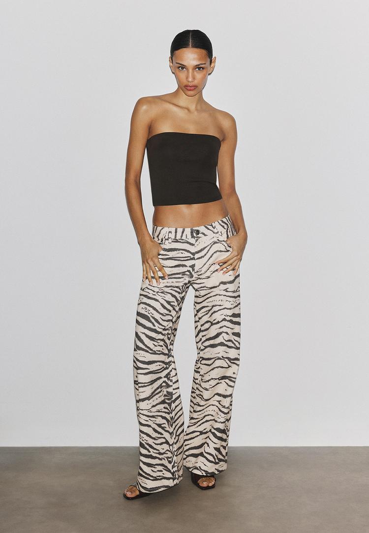 Stradivarius Μπαντό Basic Καφέ S