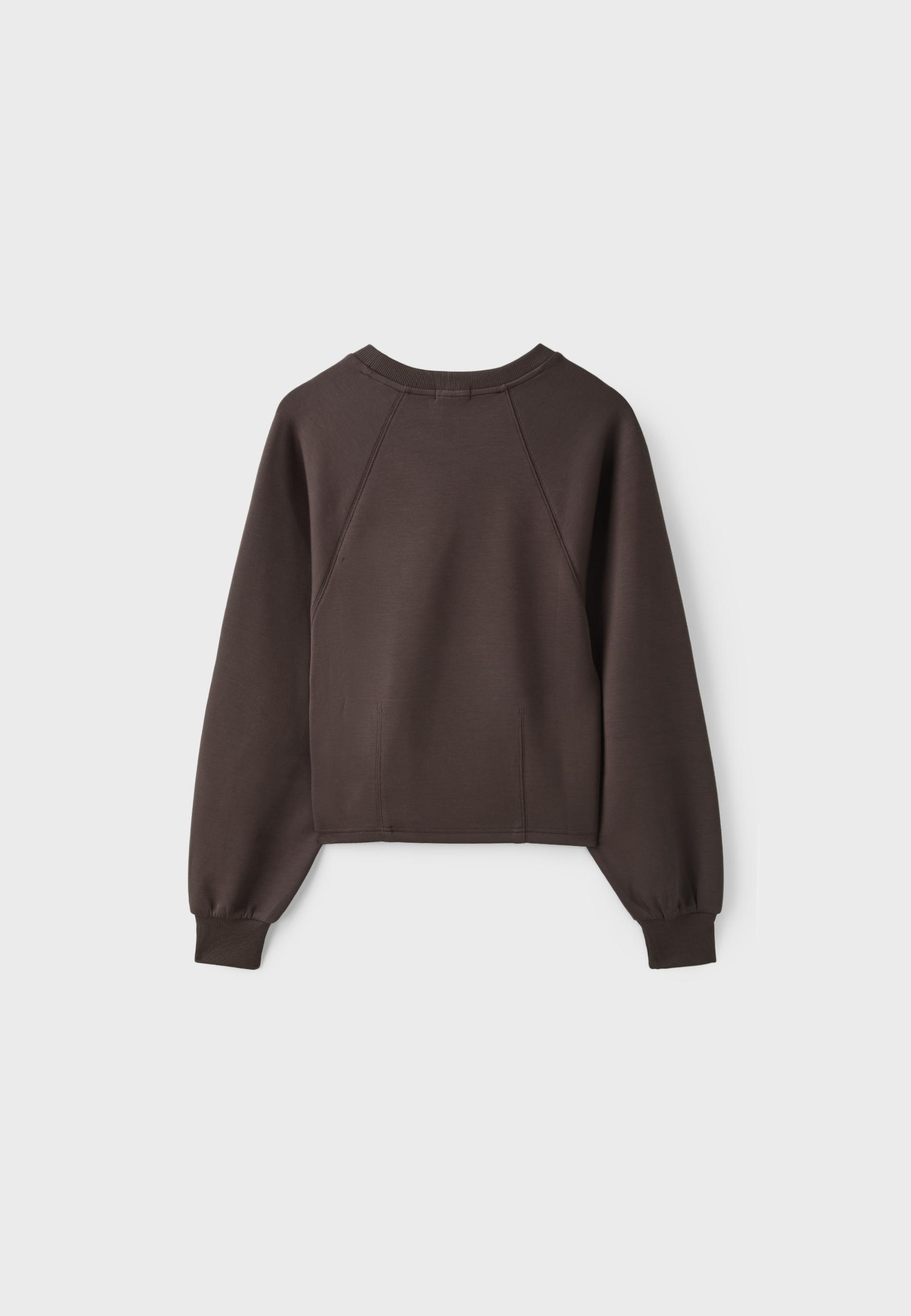 Stradivarius Yumuşak dokulu, beli oturan sweatshirt görsel 3