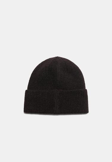 Basic knit beanie — Brown 5
