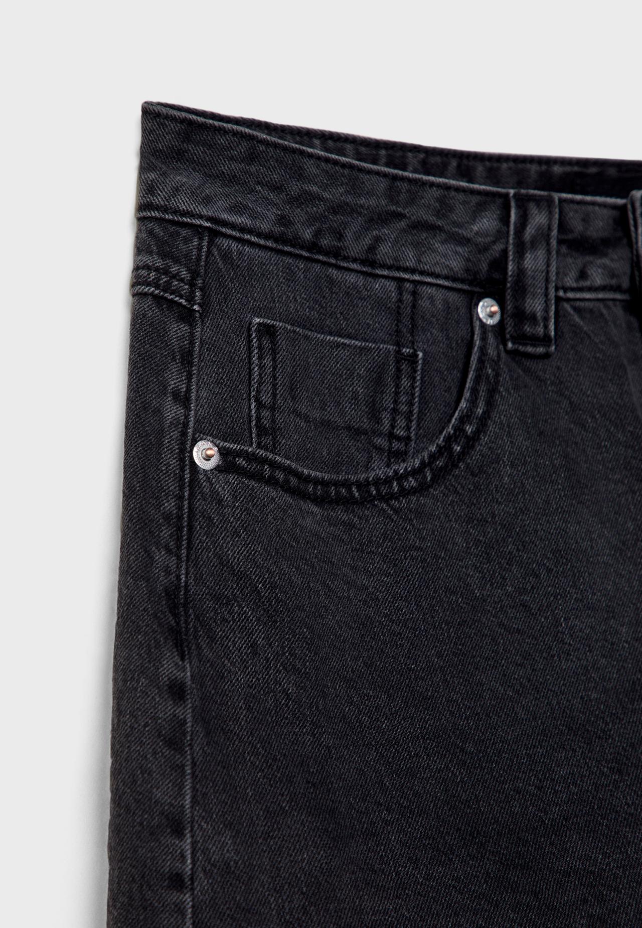 D62 denim skort — BLACK DENIM WASH
